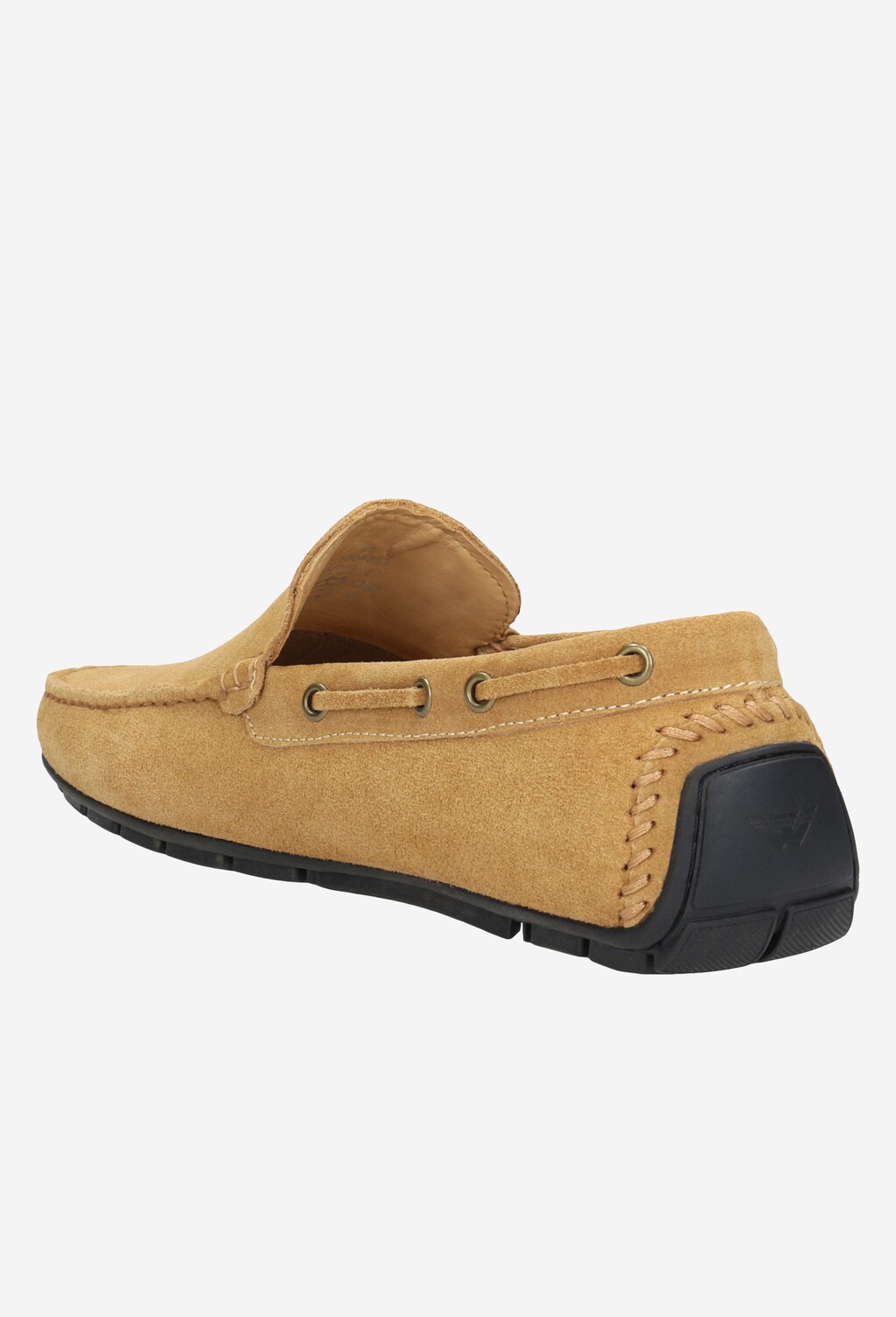 Jasnobrązowe skórzane mokasyny męskie 10047-63 Widok 3