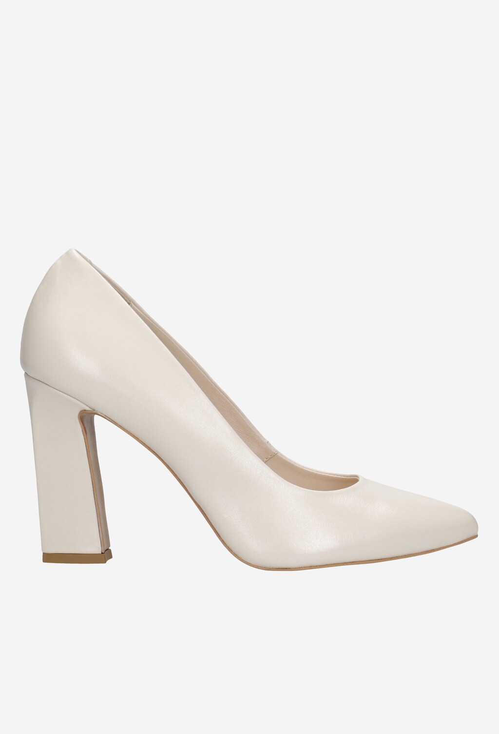 Béžové luxusné lodičky na vysokom podpätku 35013-54 Widok 2