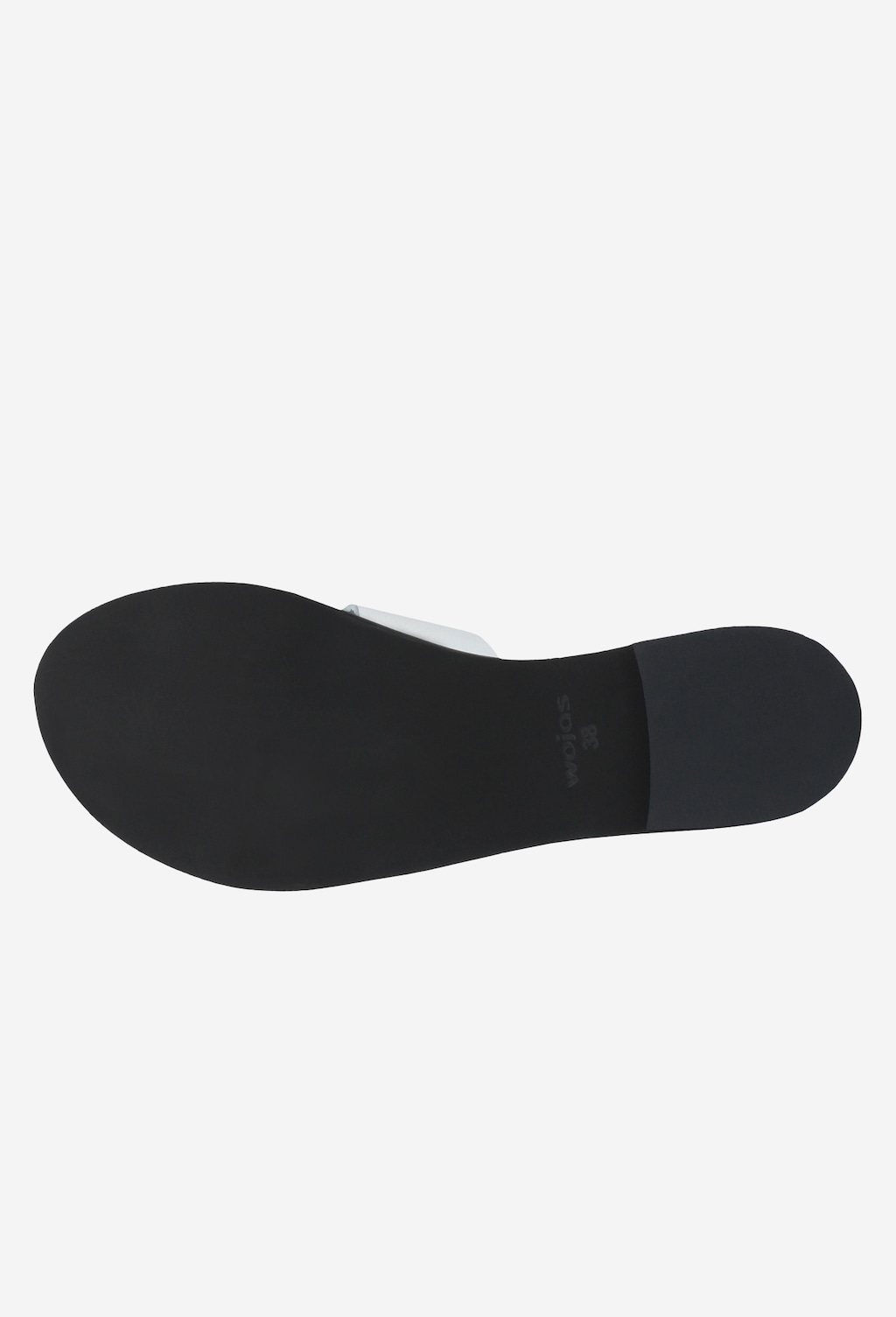 Białe klapki damskie z czarną podeszwą 74008-59 Widok 6