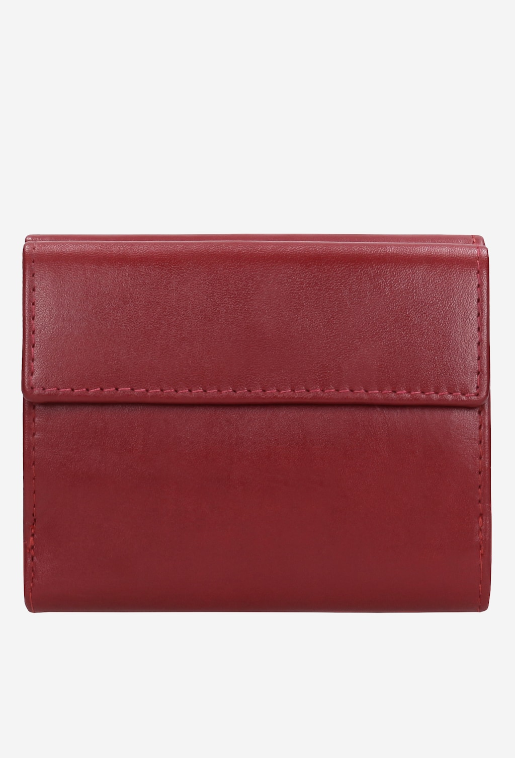 Czerwony portfel damski ze skóry licowej 91000-55 Widok 3