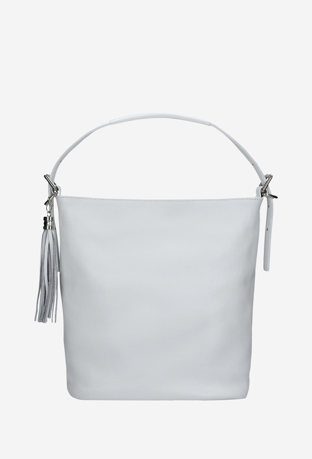 Biała torebka damska z ozdobnym frędzelkiem 80020-59 Widok 1