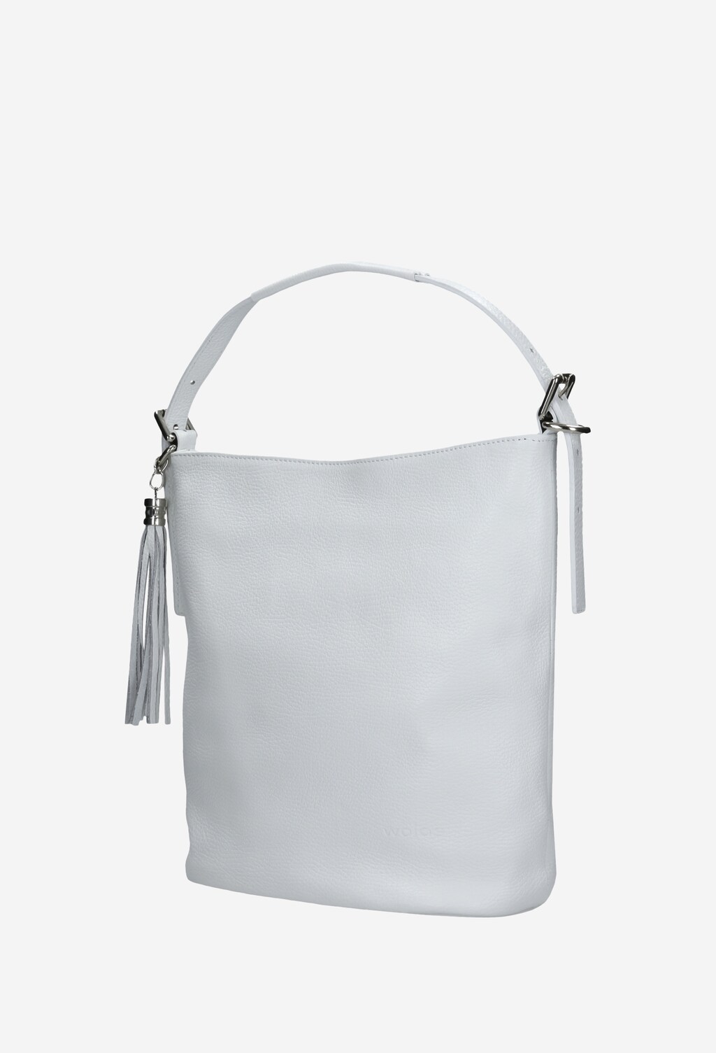 Biała torebka damska z ozdobnym frędzelkiem 80020-59 Widok 2