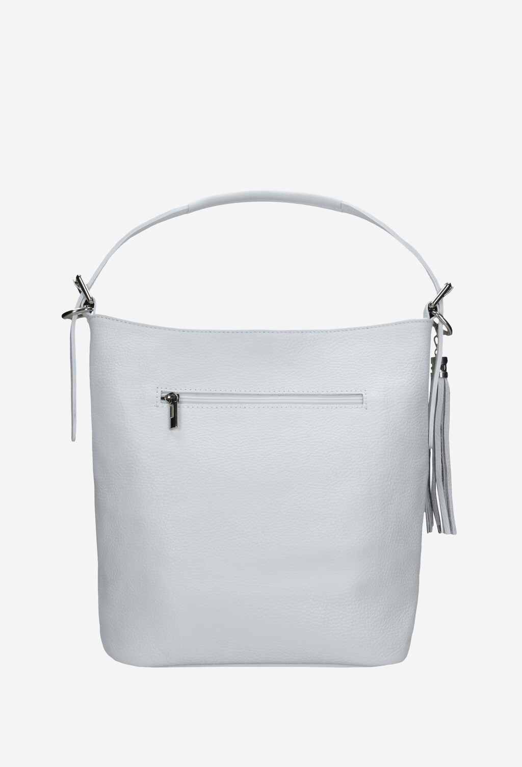 Biała torebka damska z ozdobnym frędzelkiem 80020-59 Widok 3