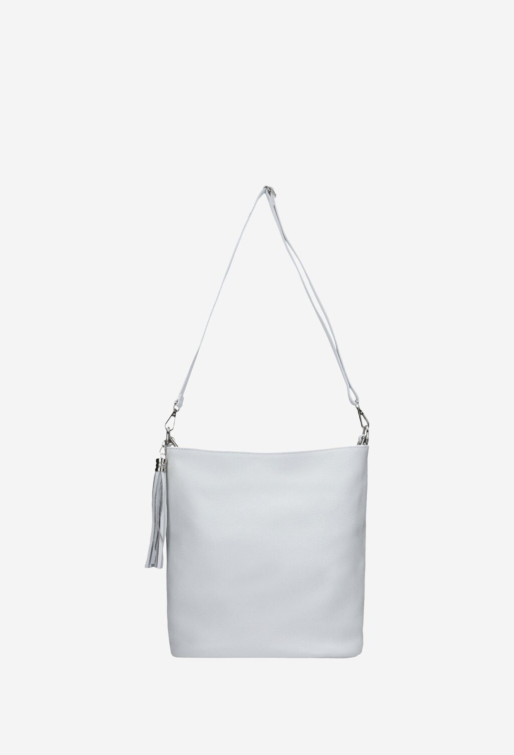 Biała torebka damska z ozdobnym frędzelkiem 80020-59 Widok 4