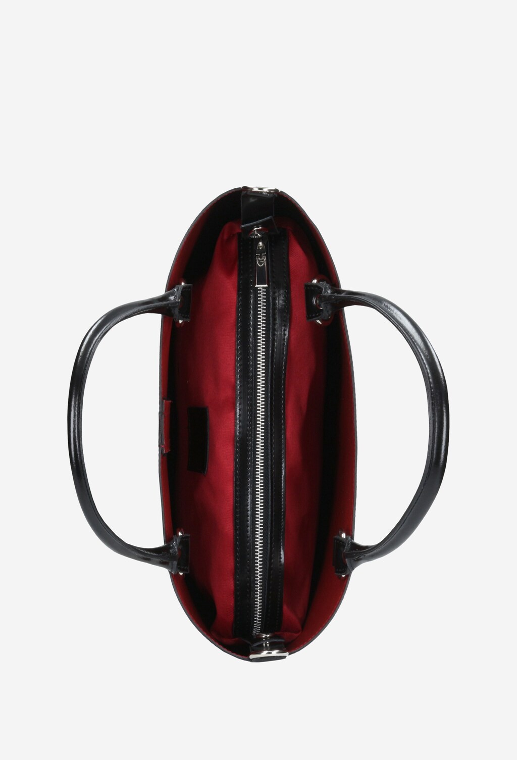 Czarna torebka damska kuferek ze skóry licowej 80014-51 Widok 5