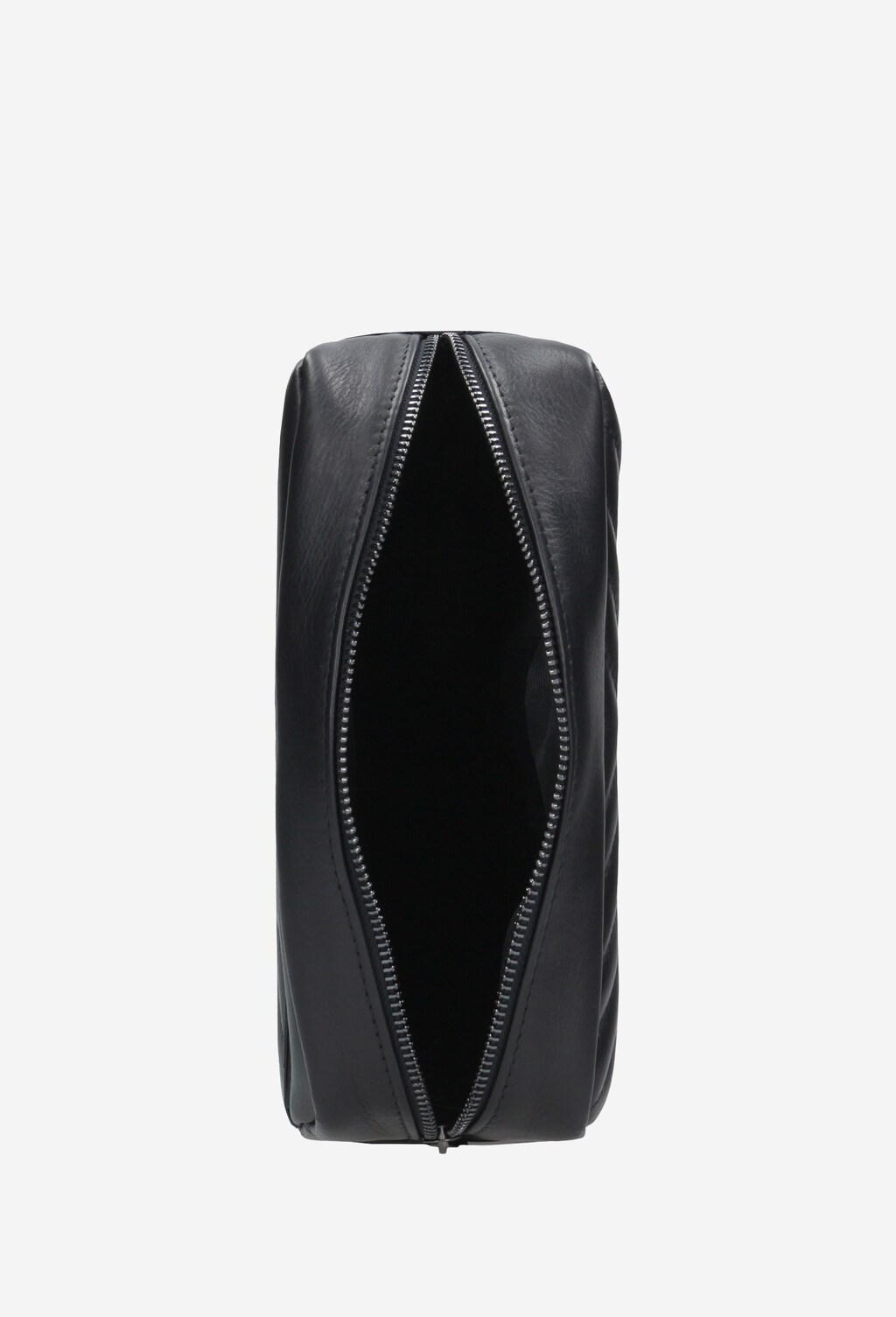 Mała czarna torebka z pikowaną w jodełkę skórą 80049-51 Widok 5