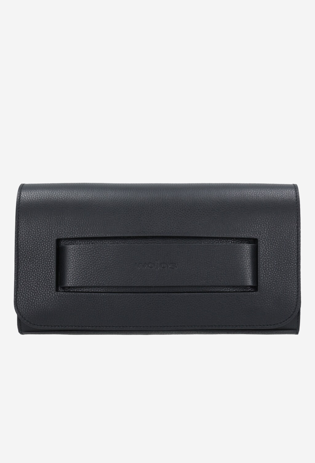 Czarna wieczorowa torebka damska ze skóry licowej 80050-51 Widok 2