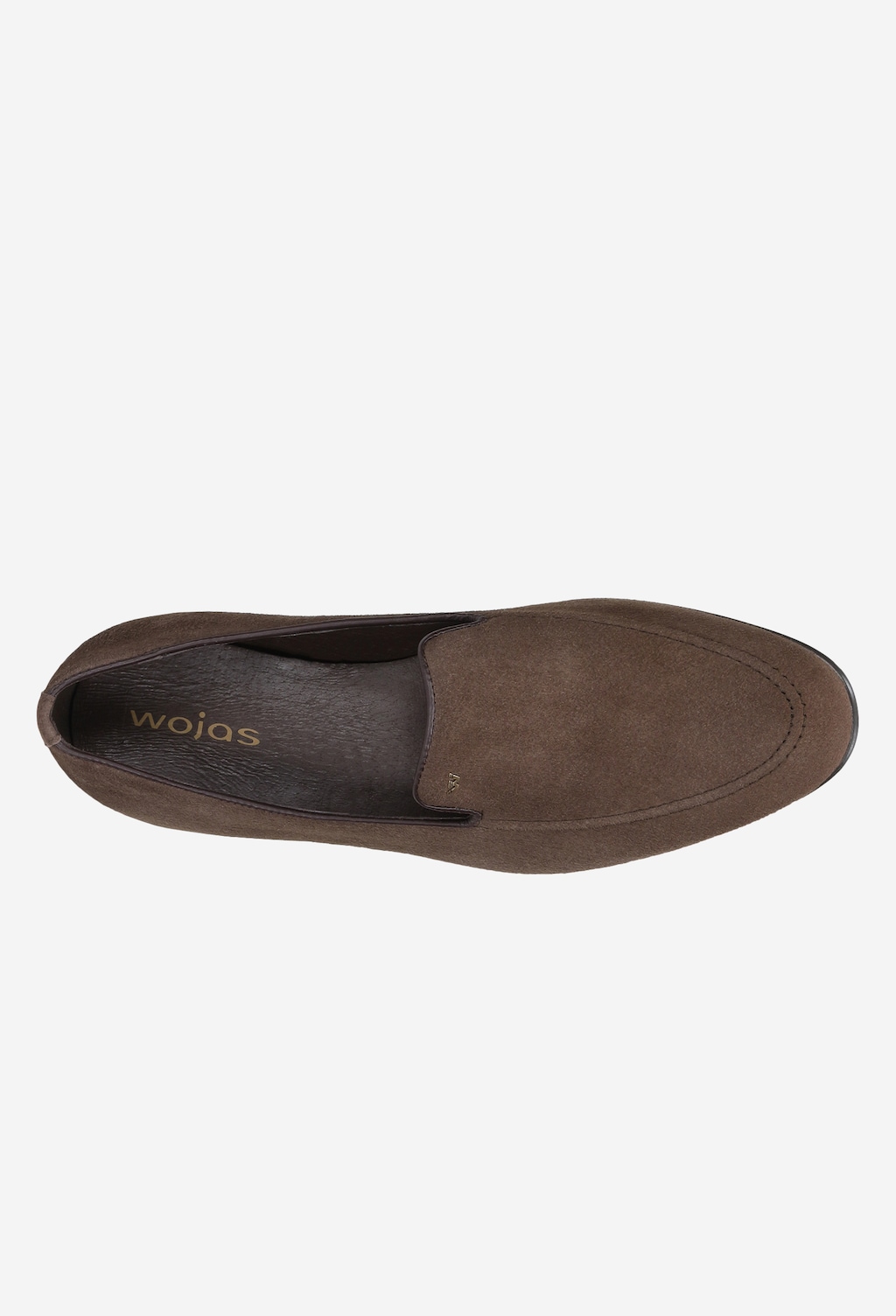 Brązowe loafersy męskie 10004-63 Widok 4