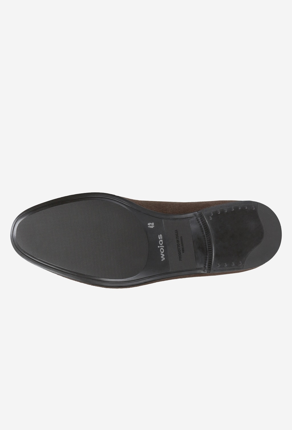Brązowe loafersy męskie 10004-63 Widok 5