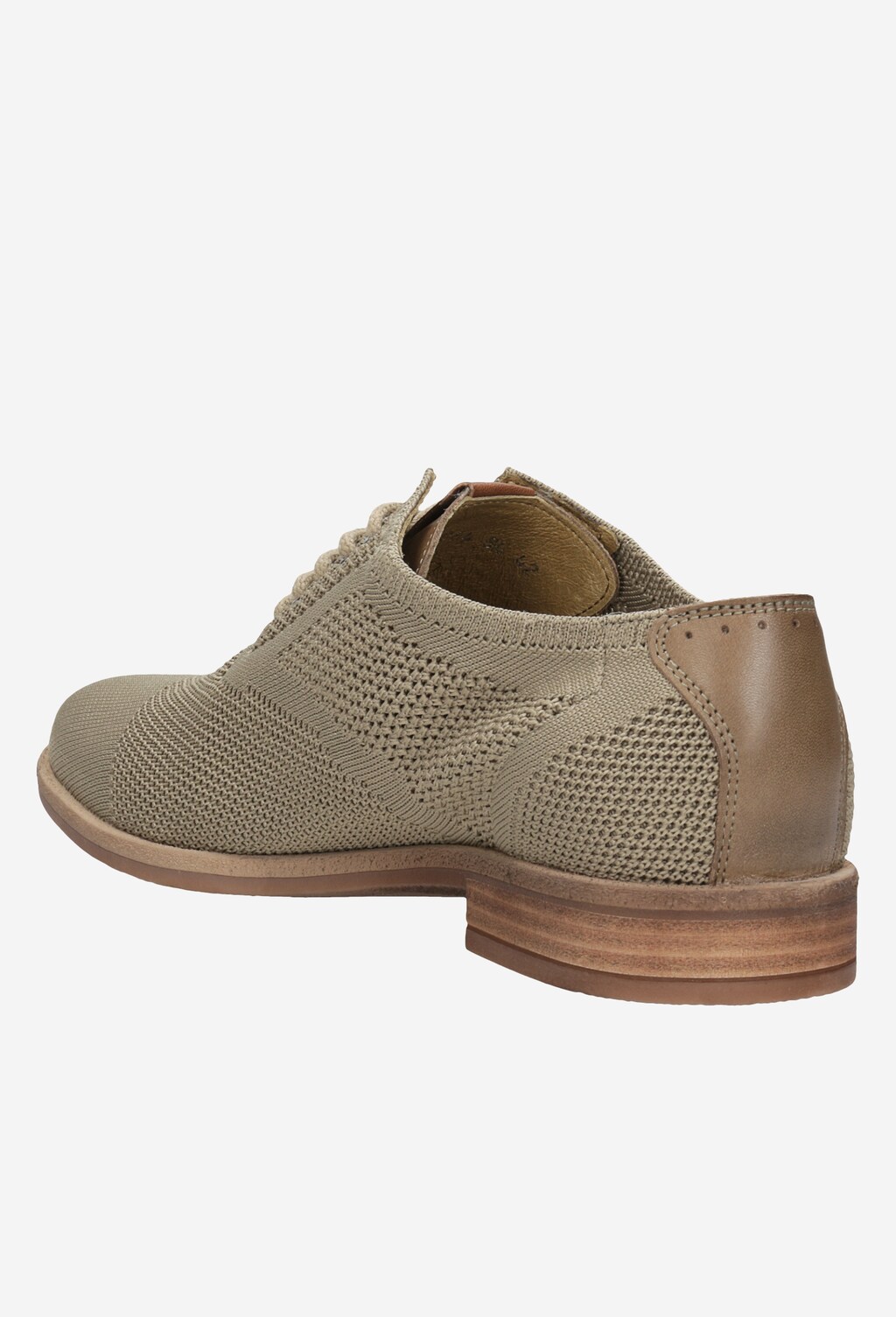 Beżowe sznurowane półbuty męskie 9064-84 Widok 3
