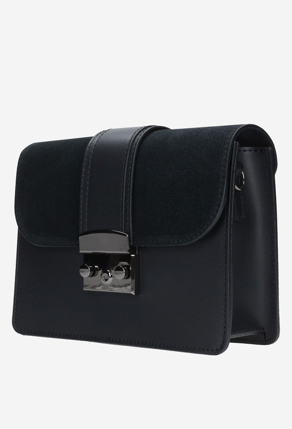 Czarna torebka damska z wymienną klapką 80056-71 Widok 2