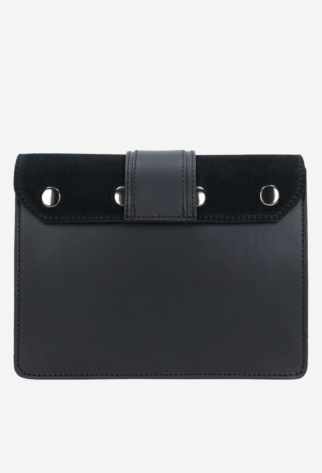 Czarna torebka damska z wymienną klapką 80056-71 Widok 3