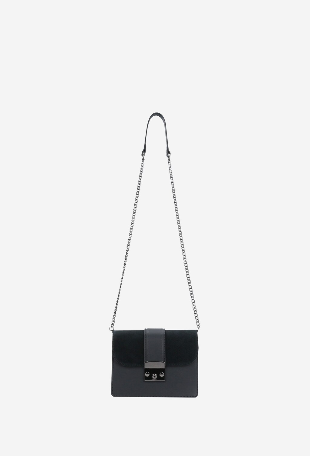 Czarna torebka damska z wymienną klapką 80056-71 Widok 4