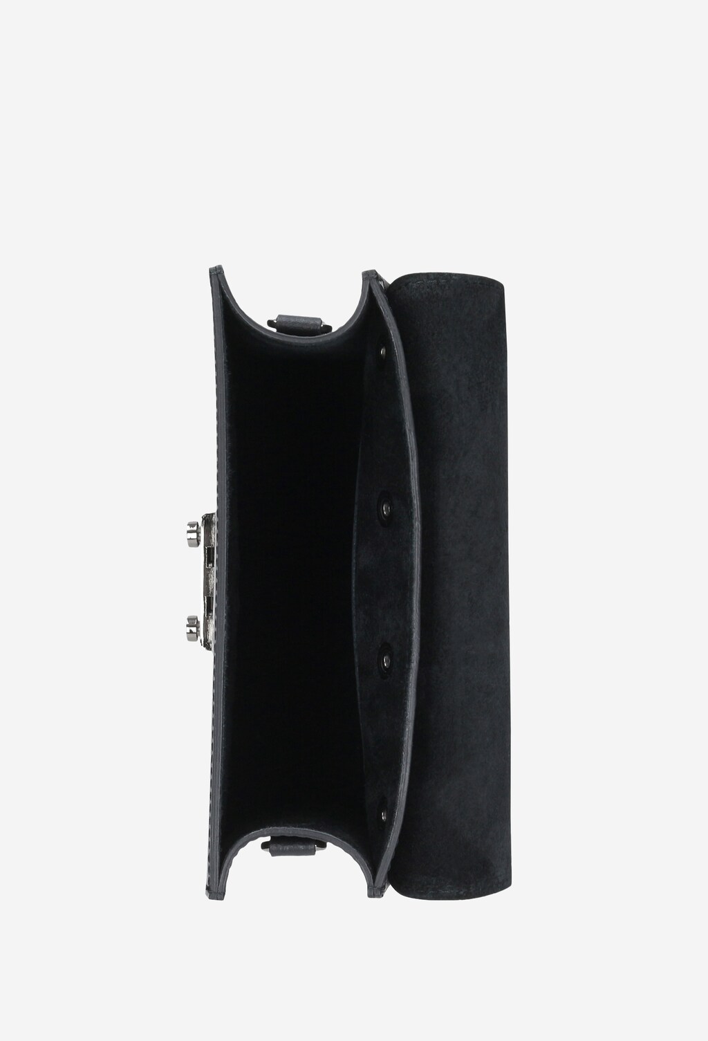 Czarna torebka damska z wymienną klapką 80056-71 Widok 5