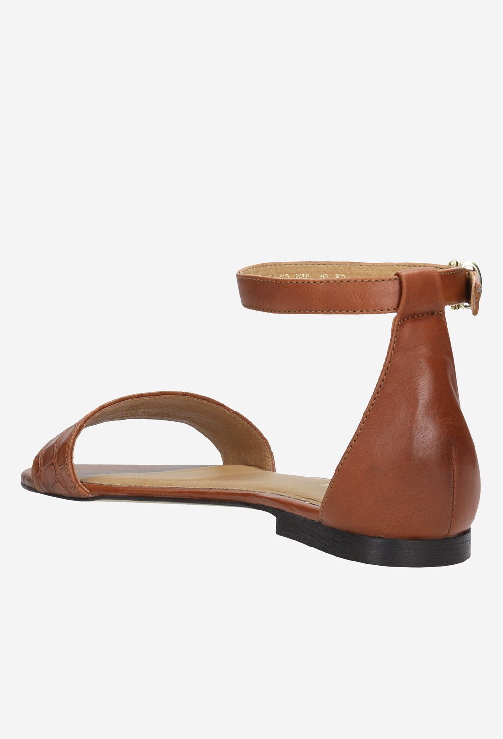 Jasnobrązowe sandały damskie z zakrytą piętą 76007-53 Widok 4