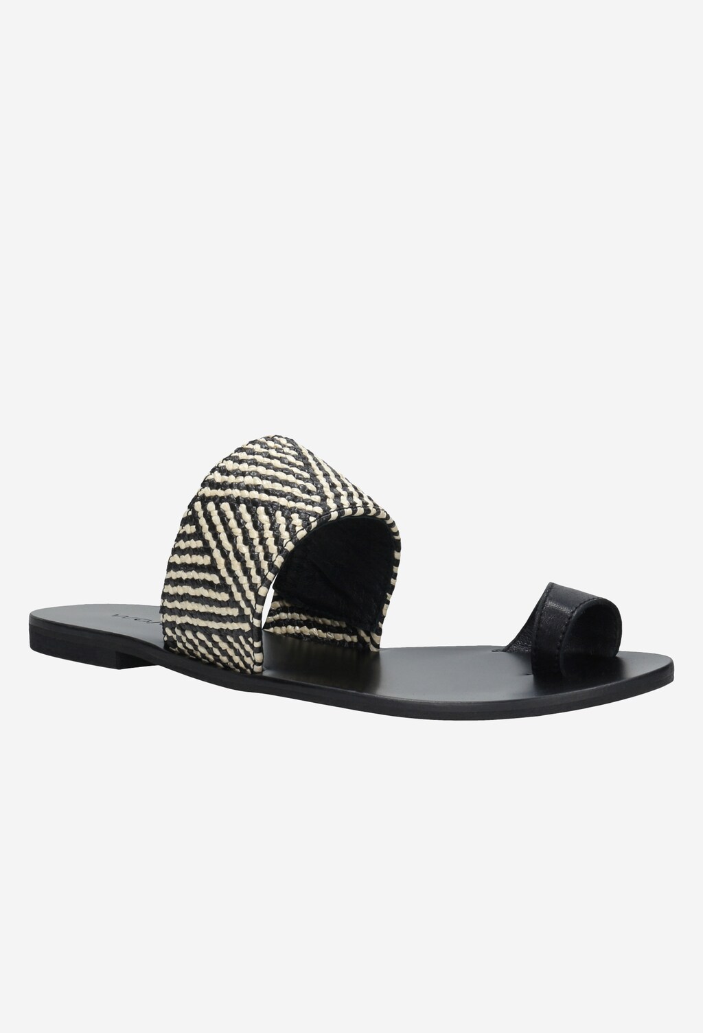 Czarne klapki damskie idealne na lato 74003-81 Widok 3