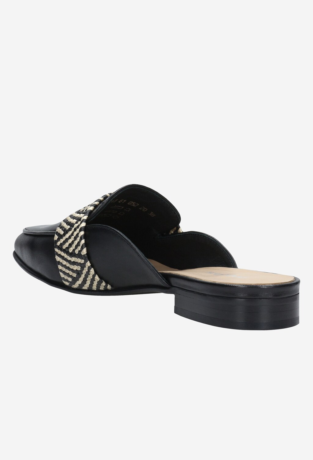 Czarne klapki damskie z minikolekcji offbeat artisan 74013-81 Widok 4