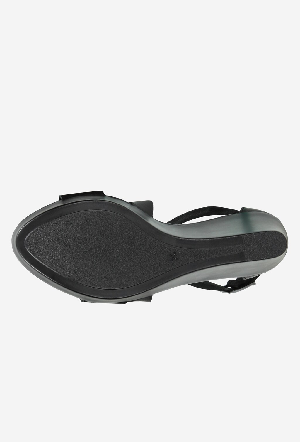 Černé dámské sandály na klínku z kvalitní kůže 76024-51 Widok 6