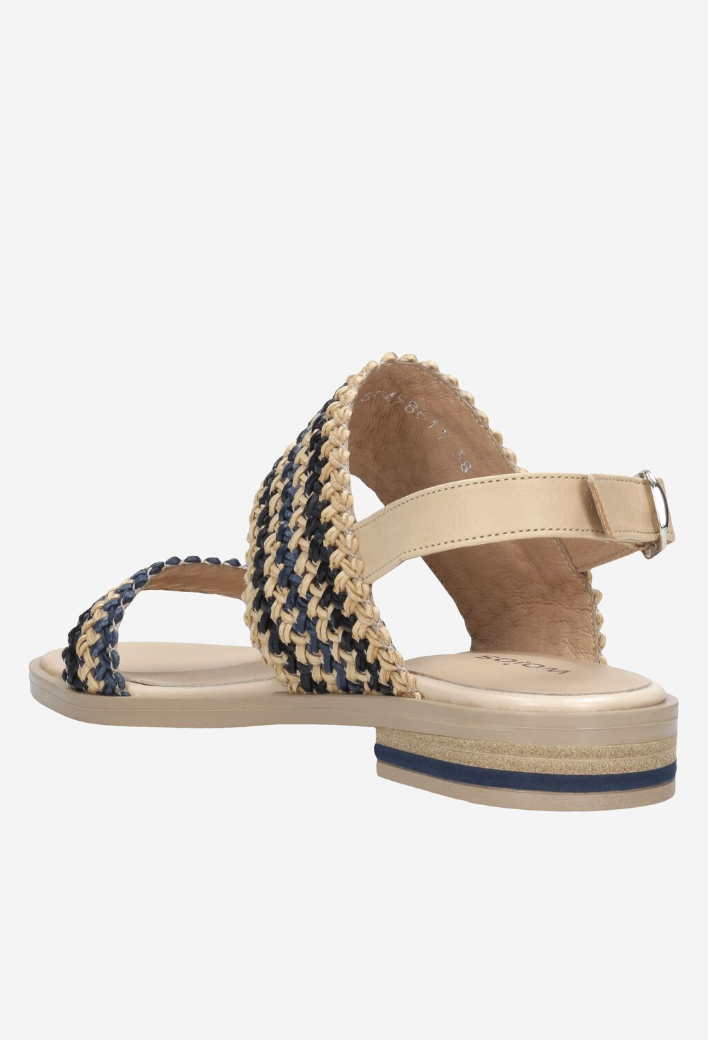Sandały damskie z plecionymi paskami 76049-86 Widok 4