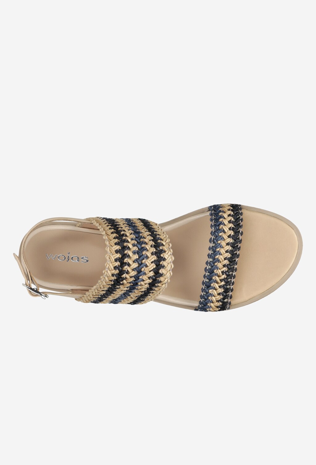 Sandały damskie z plecionymi paskami 76049-86 Widok 5