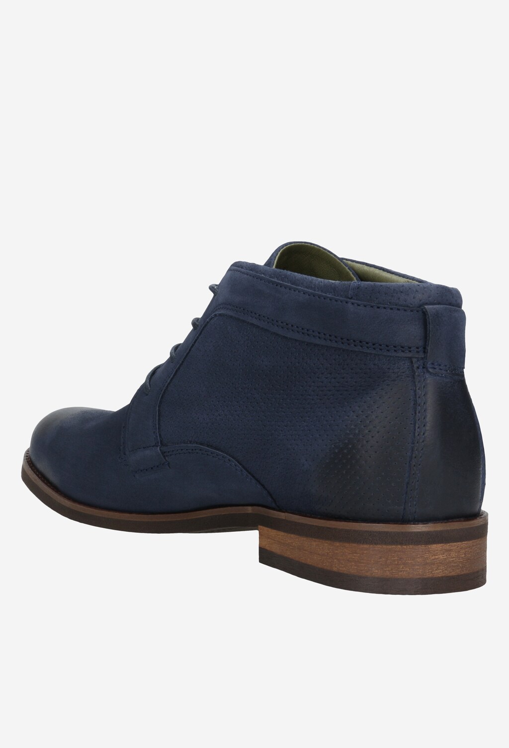 Tmavě modré pánské kotníkové boty na šněrování 24000-26 Widok 3