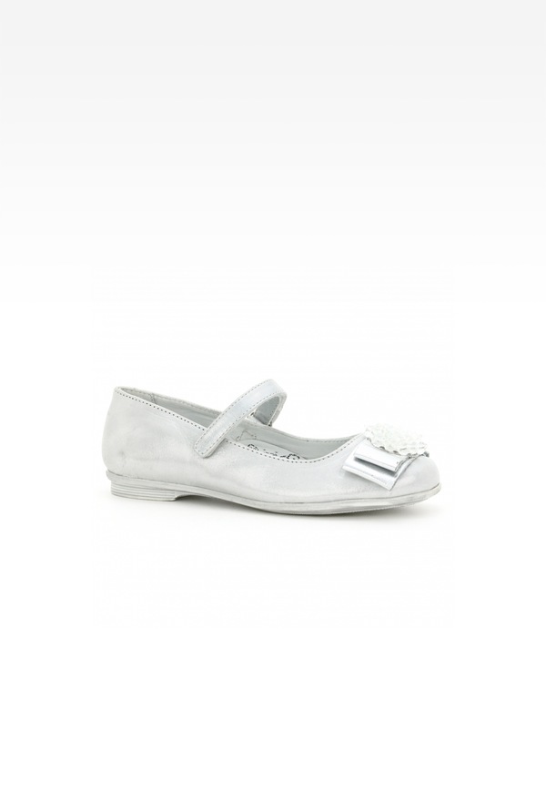 Czółenka BARTEK T-55456/SZ/18H, dla dziewcząt, srebrny