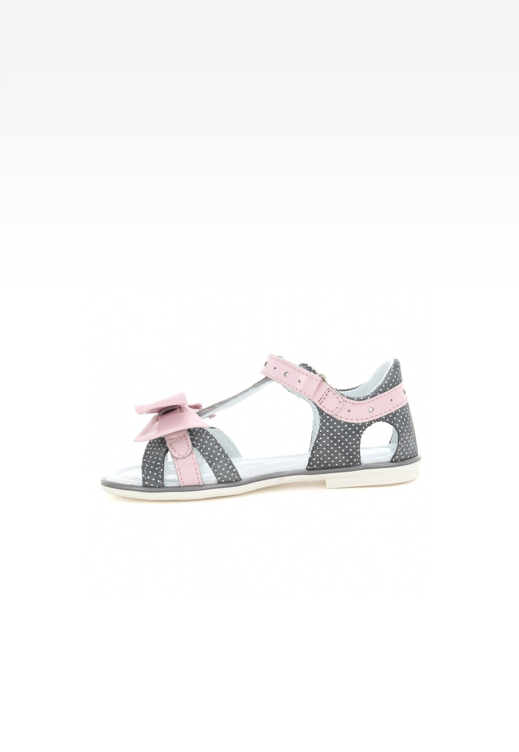 Sandały BARTEK W-36182/1G7, dla dziewcząt, szaro-różowy Widok 4