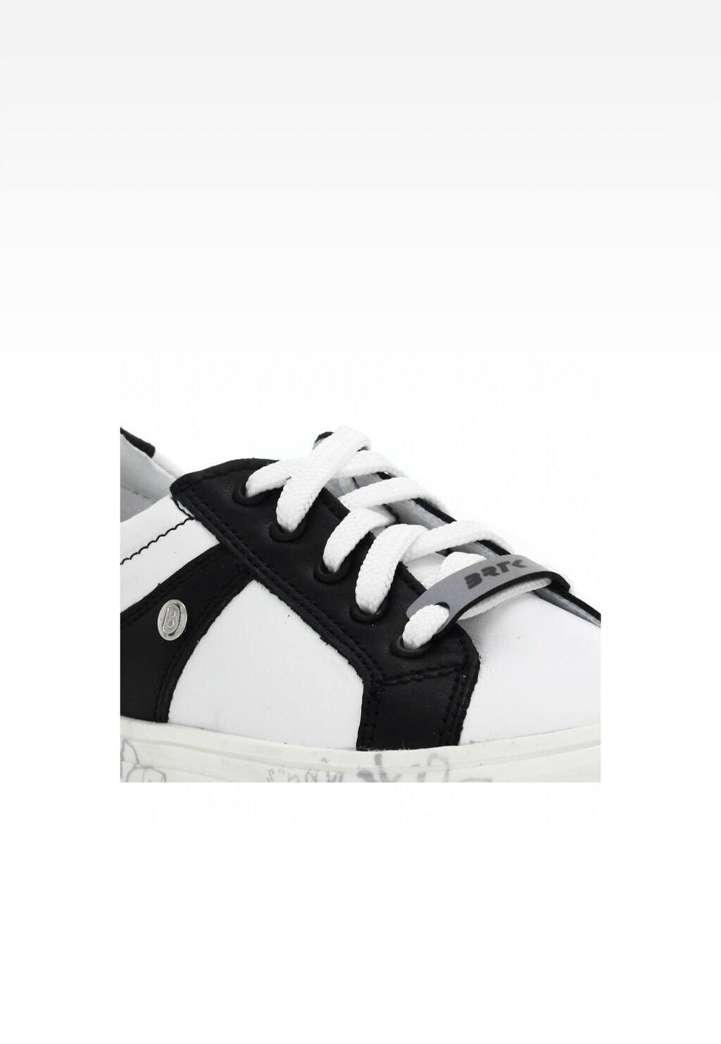 Półbuty BARTEK T-18653-1/R87, dla dziewcząt, biało-czarny Widok 9