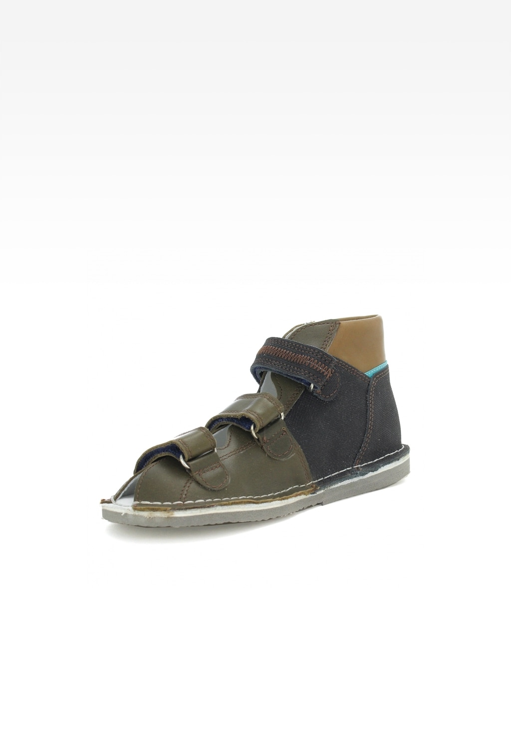 Obuwie profilaktyczno-rehabilitacyjne bartek BARTEK W-11688-5/V023, dla chłopców, brązowo-zielony Widok 3