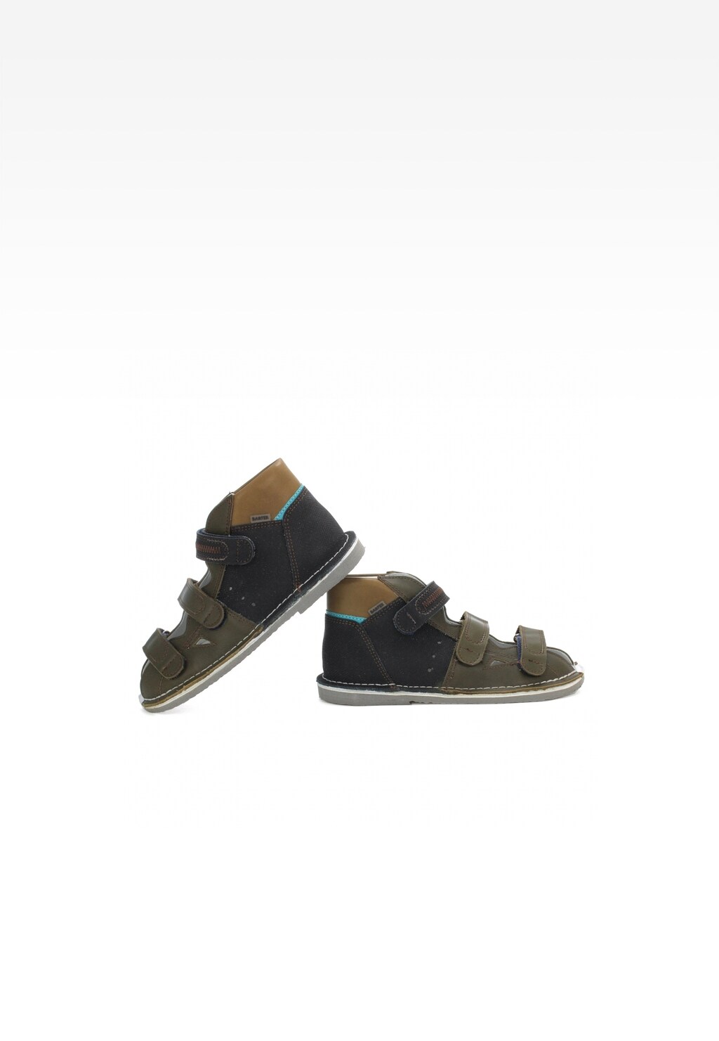 Obuwie profilaktyczno-rehabilitacyjne bartek BARTEK W-11688-5/V023, dla chłopców, brązowo-zielony Widok 5