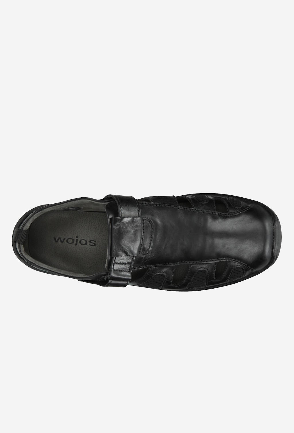 Czarne półbuty męskie w stylu comfort 2156-01 Widok 4