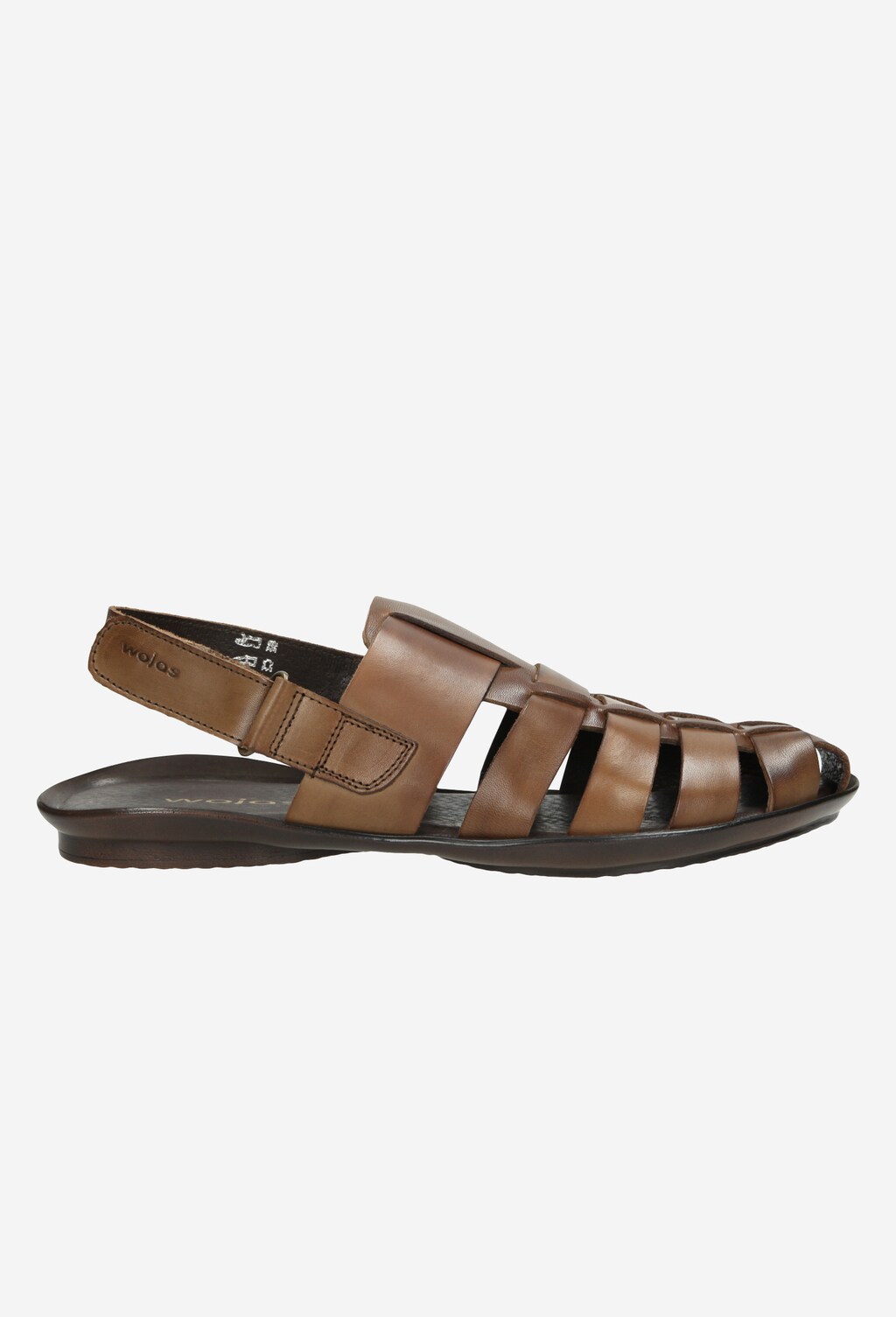 Hnedé pánske sandále z kvalitnej lícovej kože 29001-52 Widok 1
