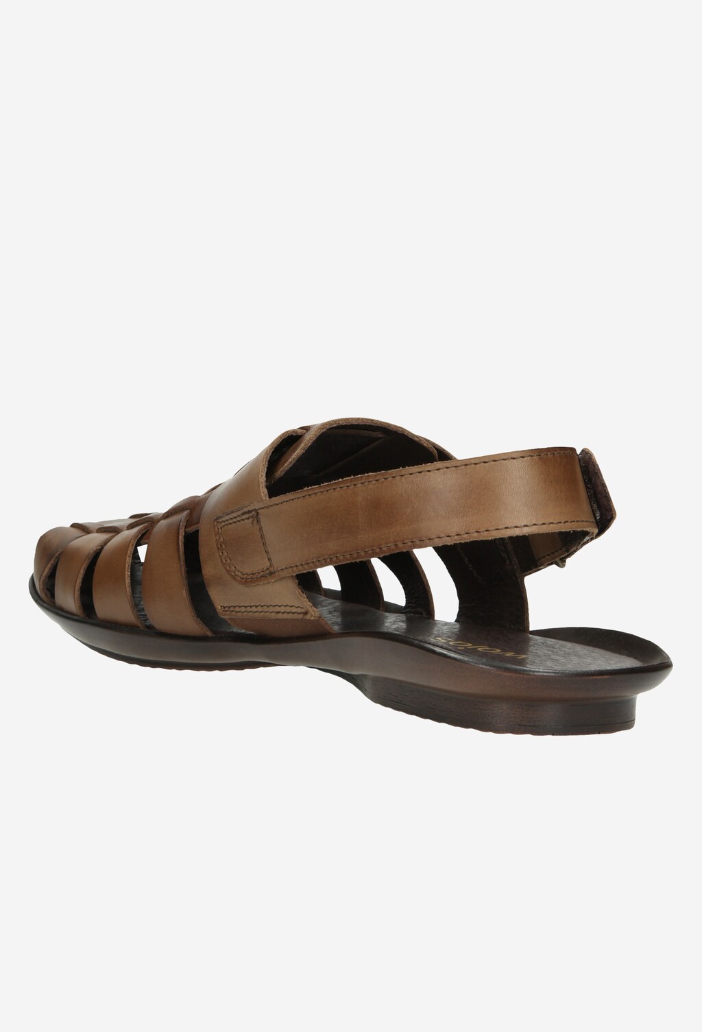 Hnedé pánske sandále z kvalitnej lícovej kože 29001-52 Widok 3