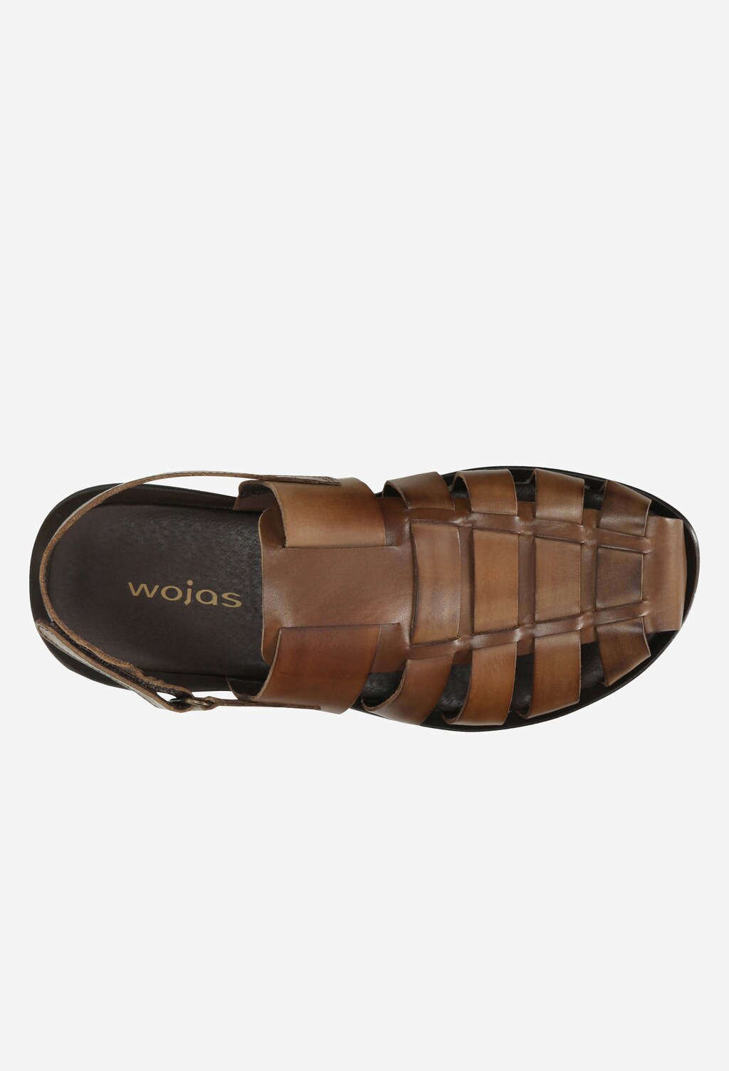 Hnedé pánske sandále z kvalitnej lícovej kože 29001-52 Widok 4