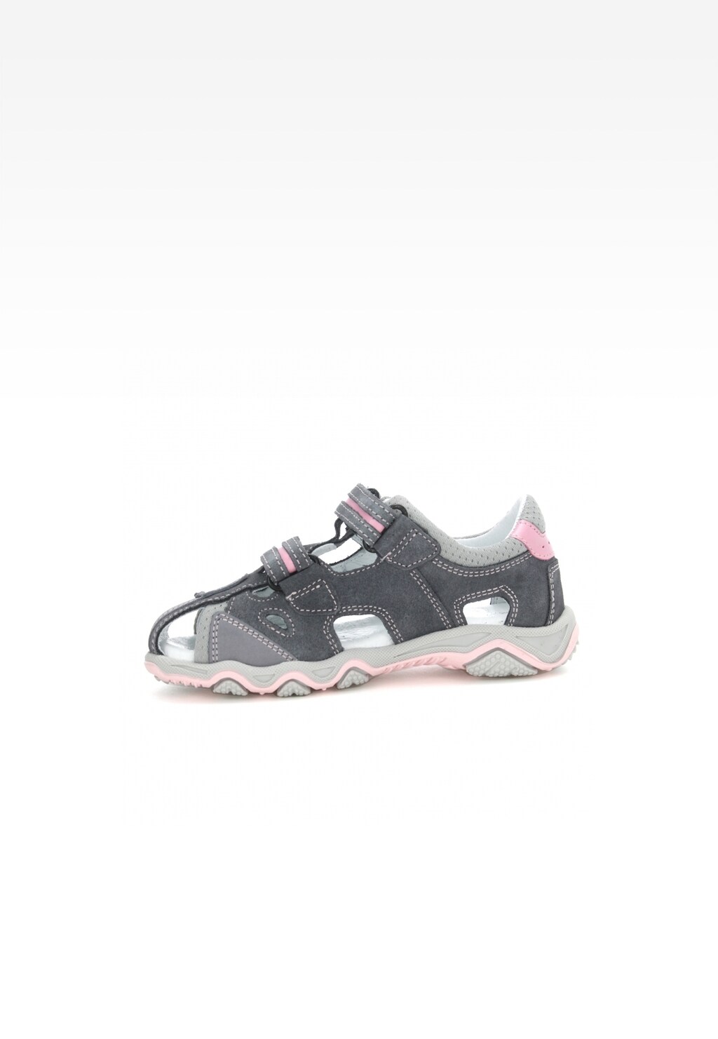 Sandały BARTEK T-16682-3/1G7, dla dziewcząt, szaro-różowy Widok 4