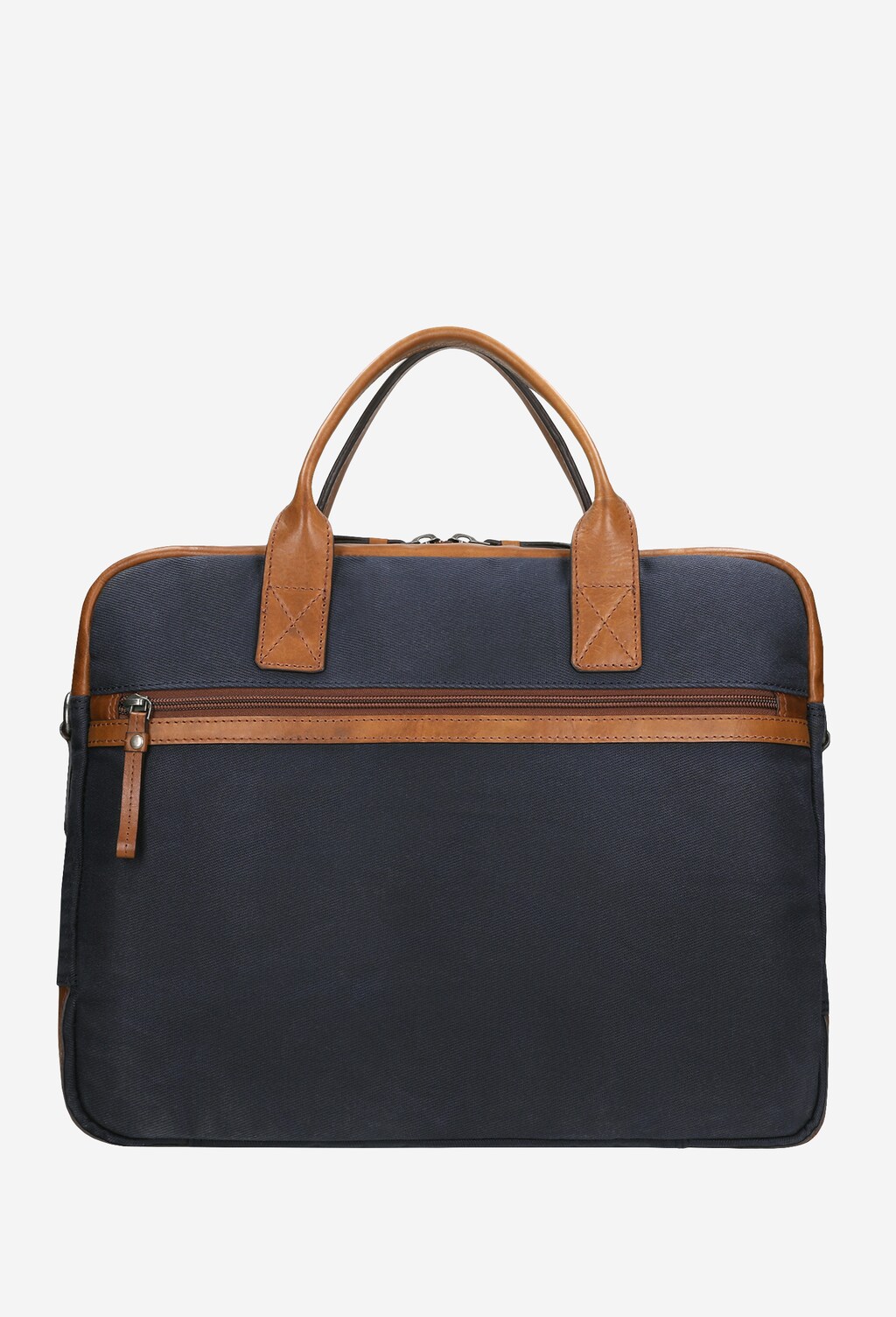 Brązowo-granatowa pojemna torba męska 80053-86 Widok 3