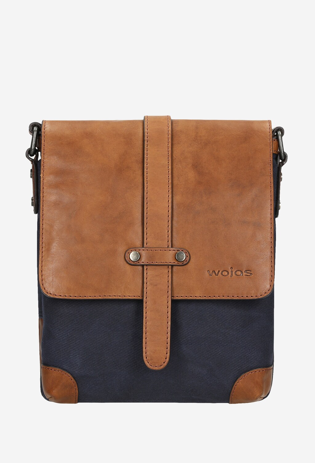 Brązowo-granatowa torba męska na ramię 80054-86 Widok 1