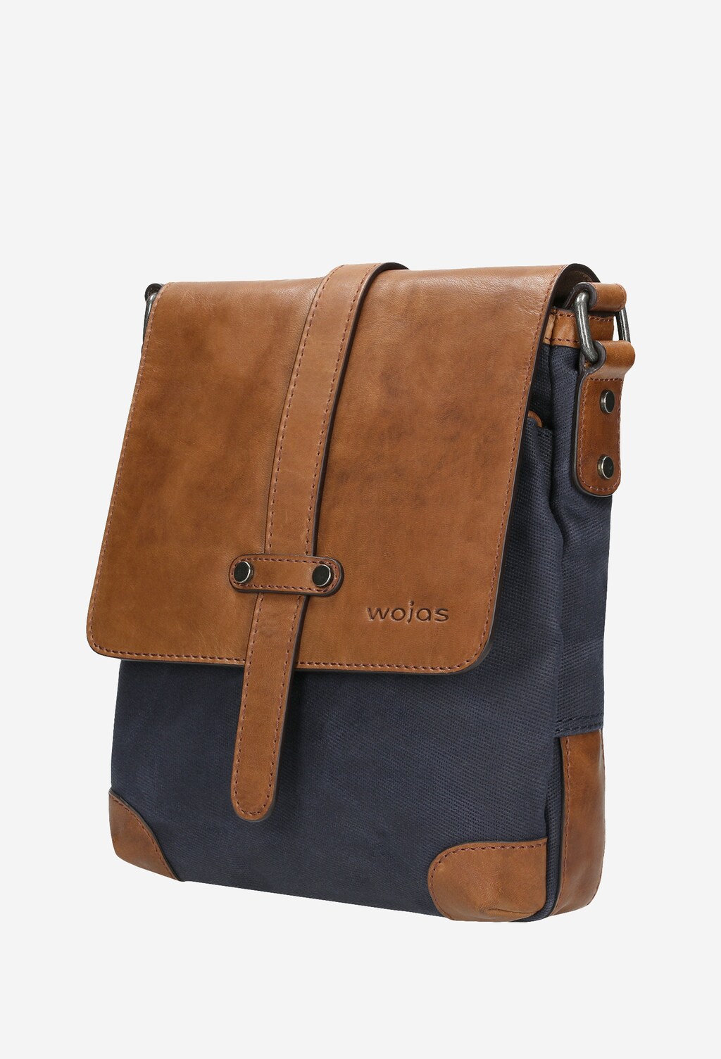 Brązowo-granatowa torba męska na ramię 80054-86 Widok 2