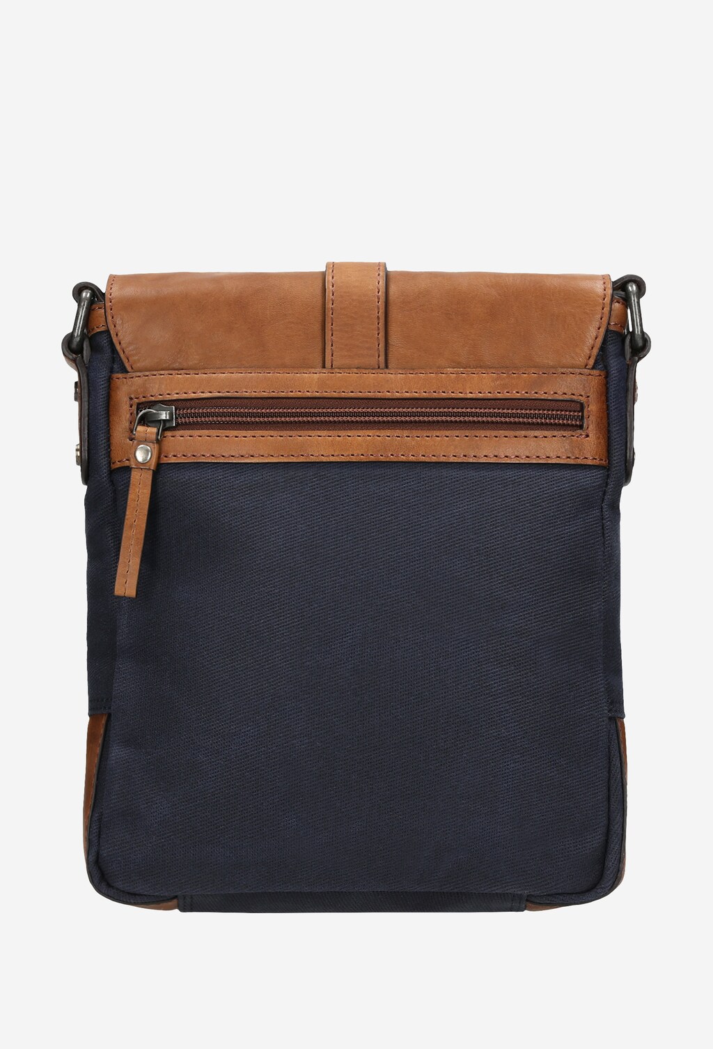 Brązowo-granatowa torba męska na ramię 80054-86 Widok 3