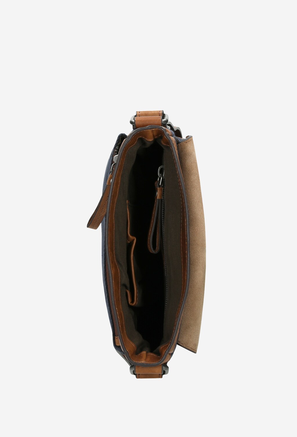 Brązowo-granatowa torba męska na ramię 80054-86 Widok 5