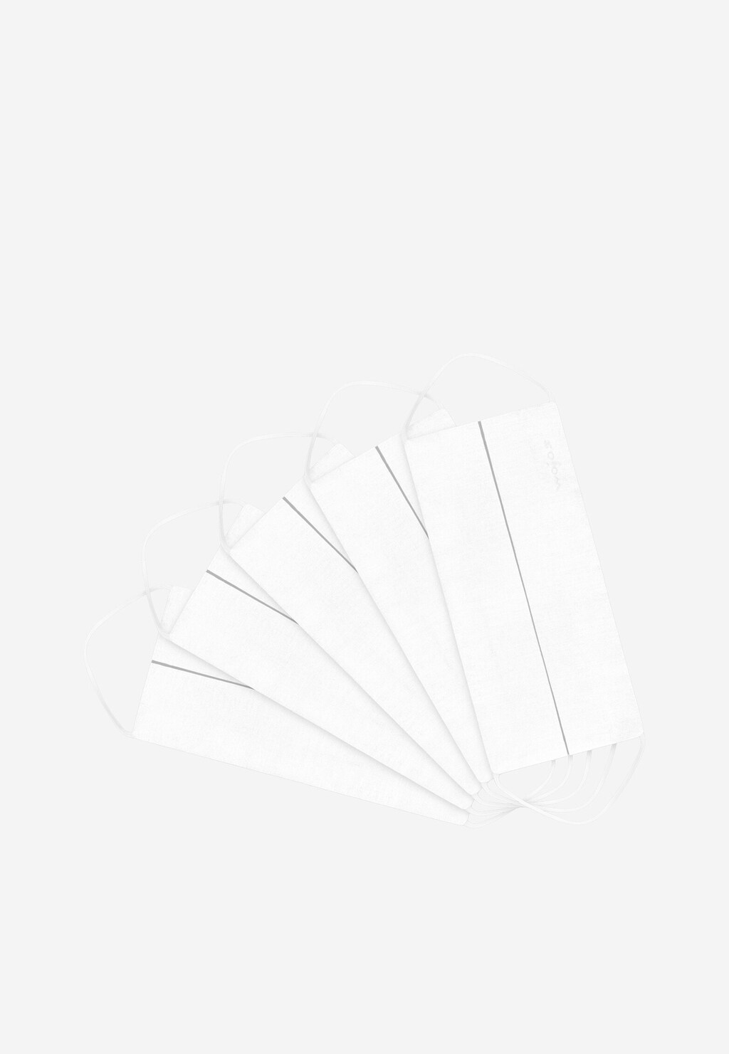 Maseczka uniwersalna 5-pak premium z jonami srebra - biały. 981015 Widok 2