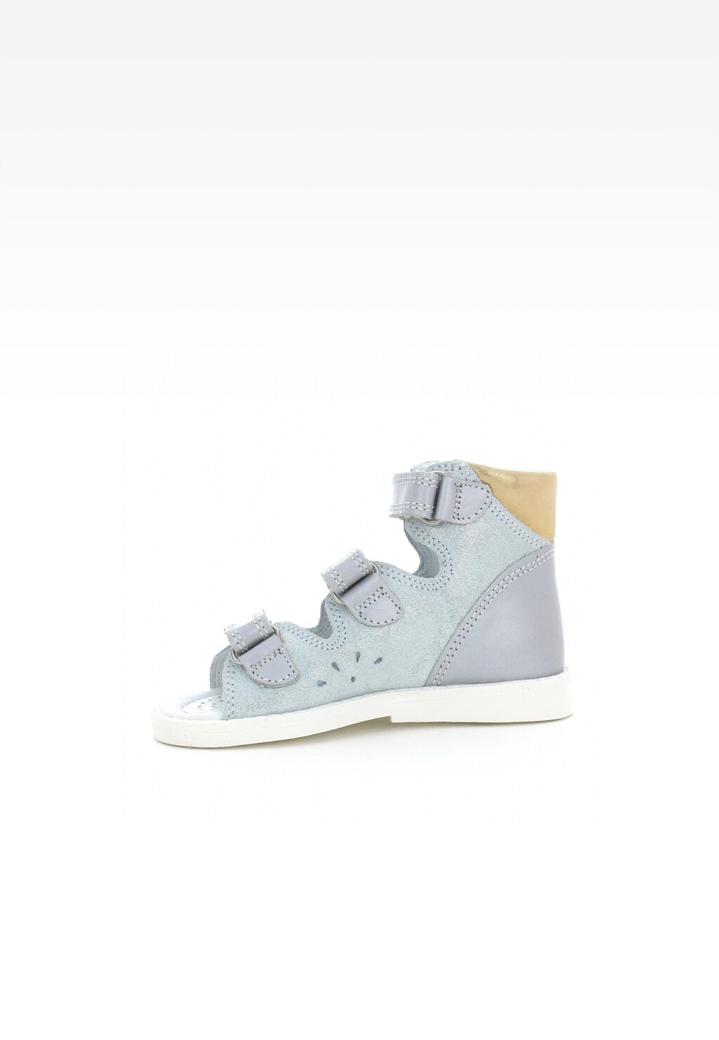 Obuwie profilaktyczne bartek BARTEK T-81803-5/37X, dla dziewcząt, srebrno-złoty Widok 4