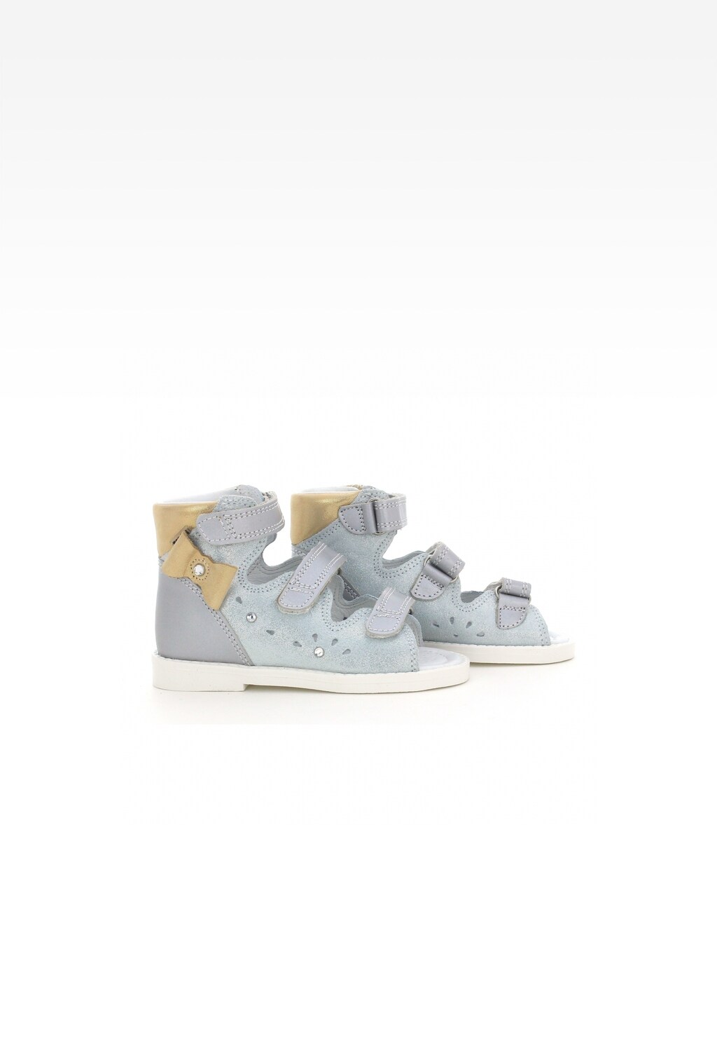 Obuwie profilaktyczne bartek BARTEK T-81803-5/37X, dla dziewcząt, srebrno-złoty Widok 7