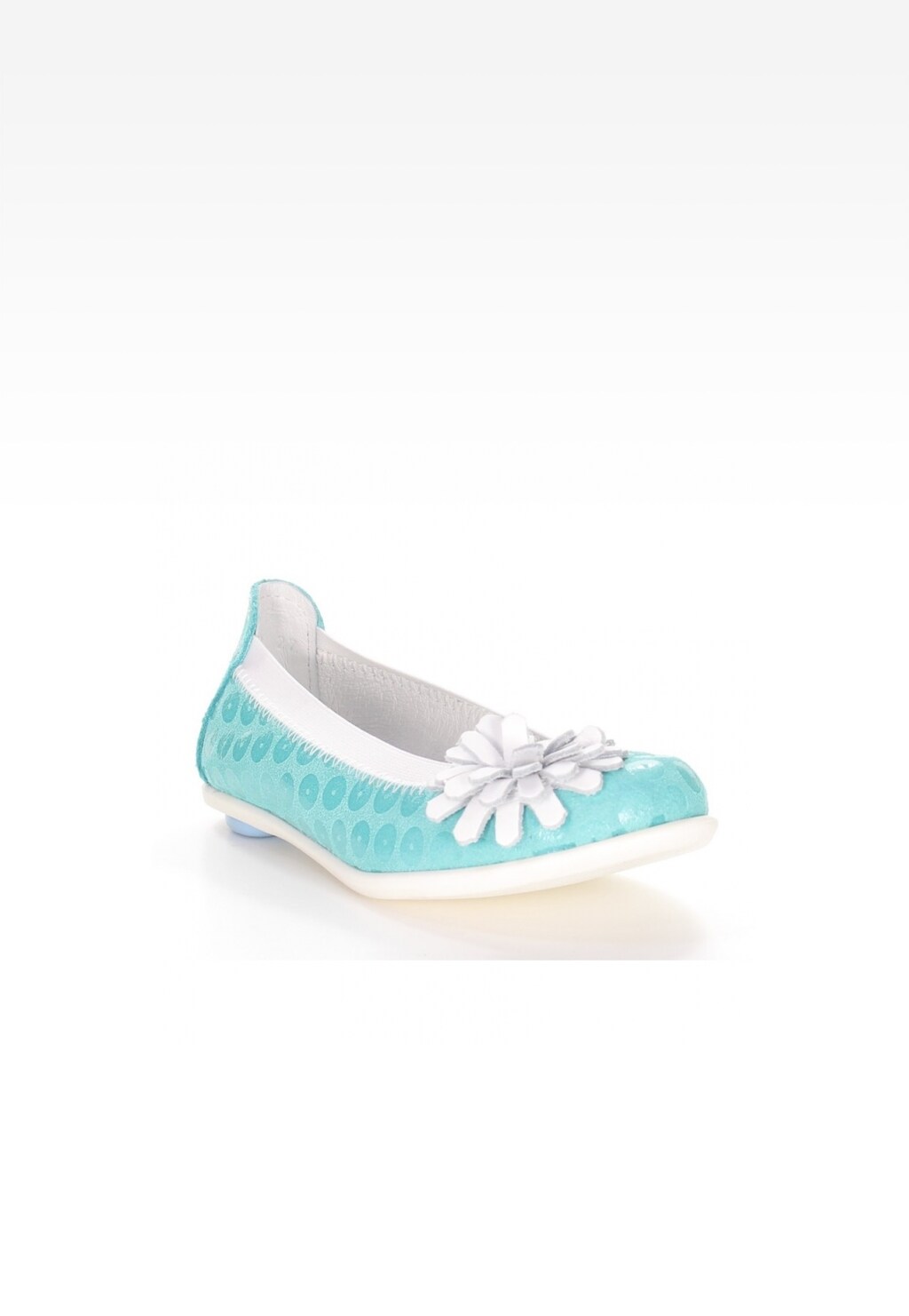 Czółenka BARTEK T-65433/S/Q66 II, dla dziewcząt, turkusowo-biały Widok 2