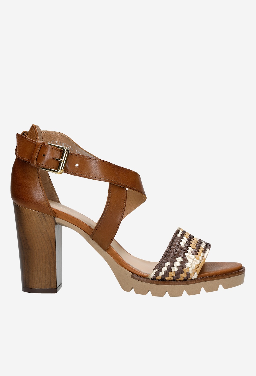 Brązowe sandały damskie na słupku z minikolekcji offbeat artisan 76031-82 Widok 1