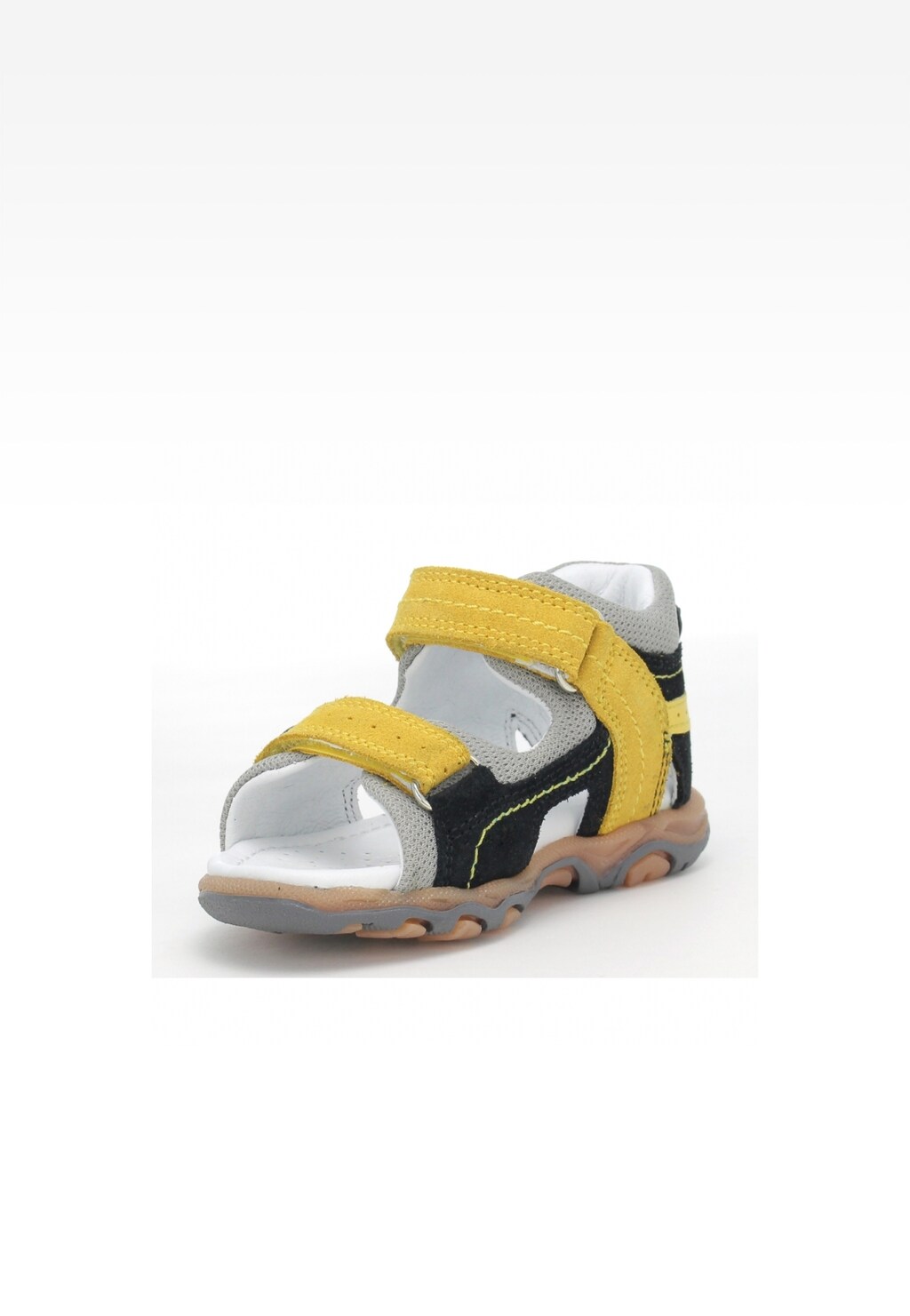 Sandały BARTEK W-11848-7/W35, dla chłopców, czarno-żółty Widok 3