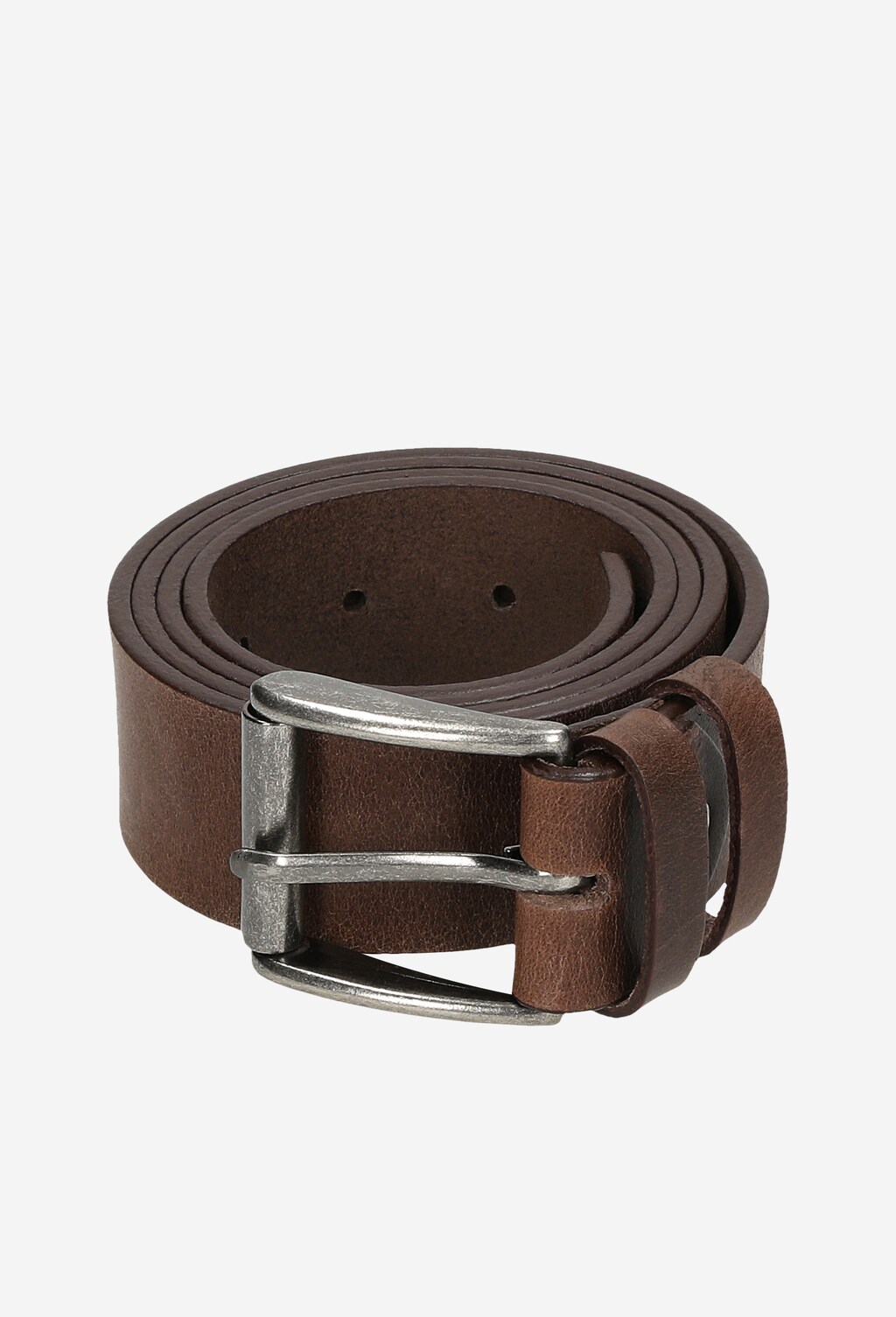 Brązowy pasek męski ze skóry licowej z otwartą klamrą 93002-52 Widok 5