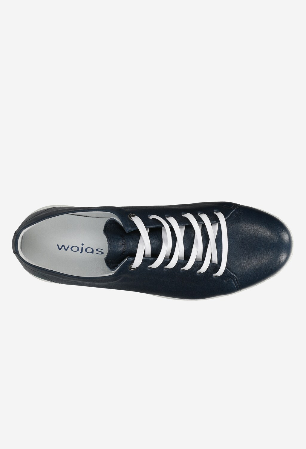 Granatowe trampki męskie ze skóry licowej 10028-56 Widok 5