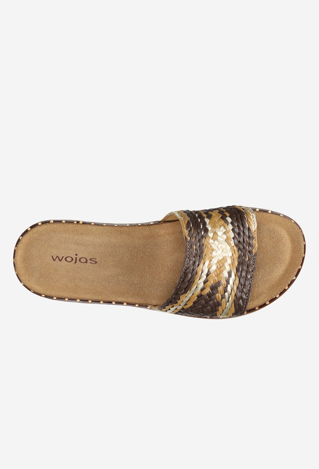 Brązowe klapki damskie z minikolekcji OFFBEAT ARTISAN 74011-82 Widok 4