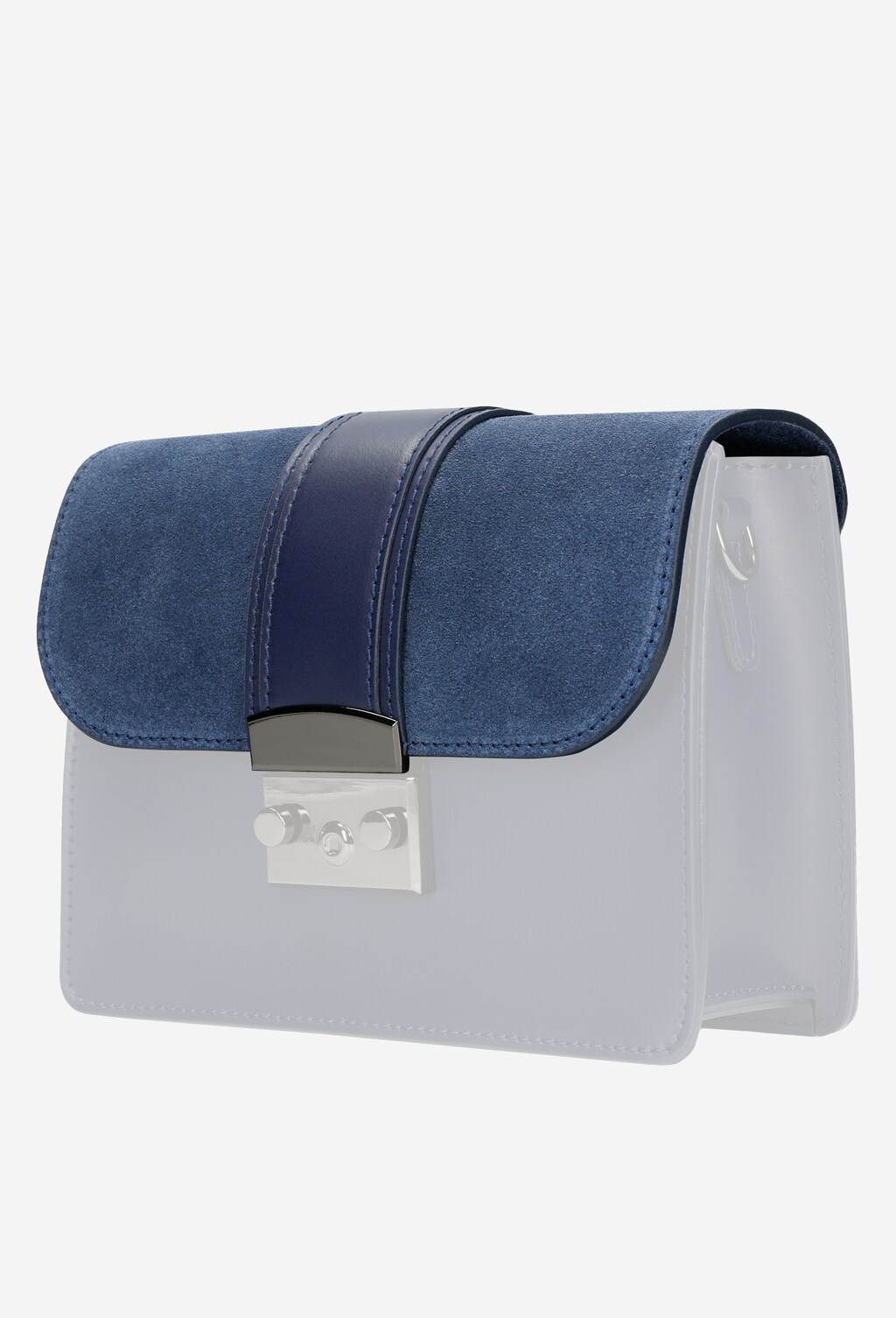 Granatowa klapka do torebki 80056-06 Widok 2